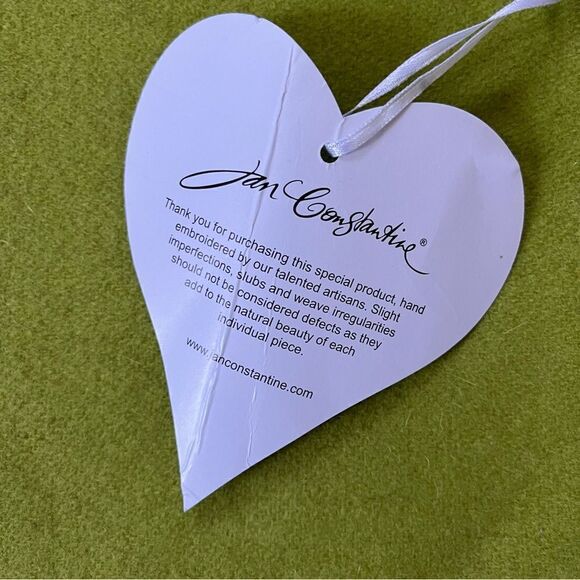 Jan Constantine NWT Wool Floral Pillowcase - Picture 5 of 6